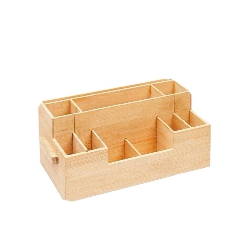 Amazon Commercial Bamboo 10-Compartment Condiment Caddie